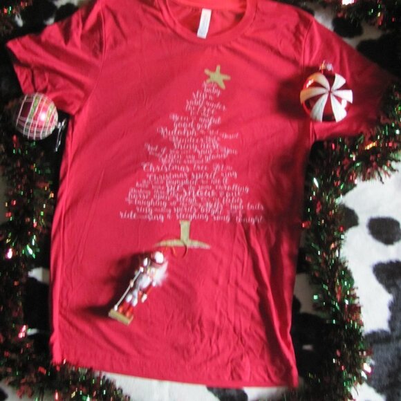 BELLA CANVAS CHRISTMAS SONG TREE TSHIRT - Picture 3 of 3